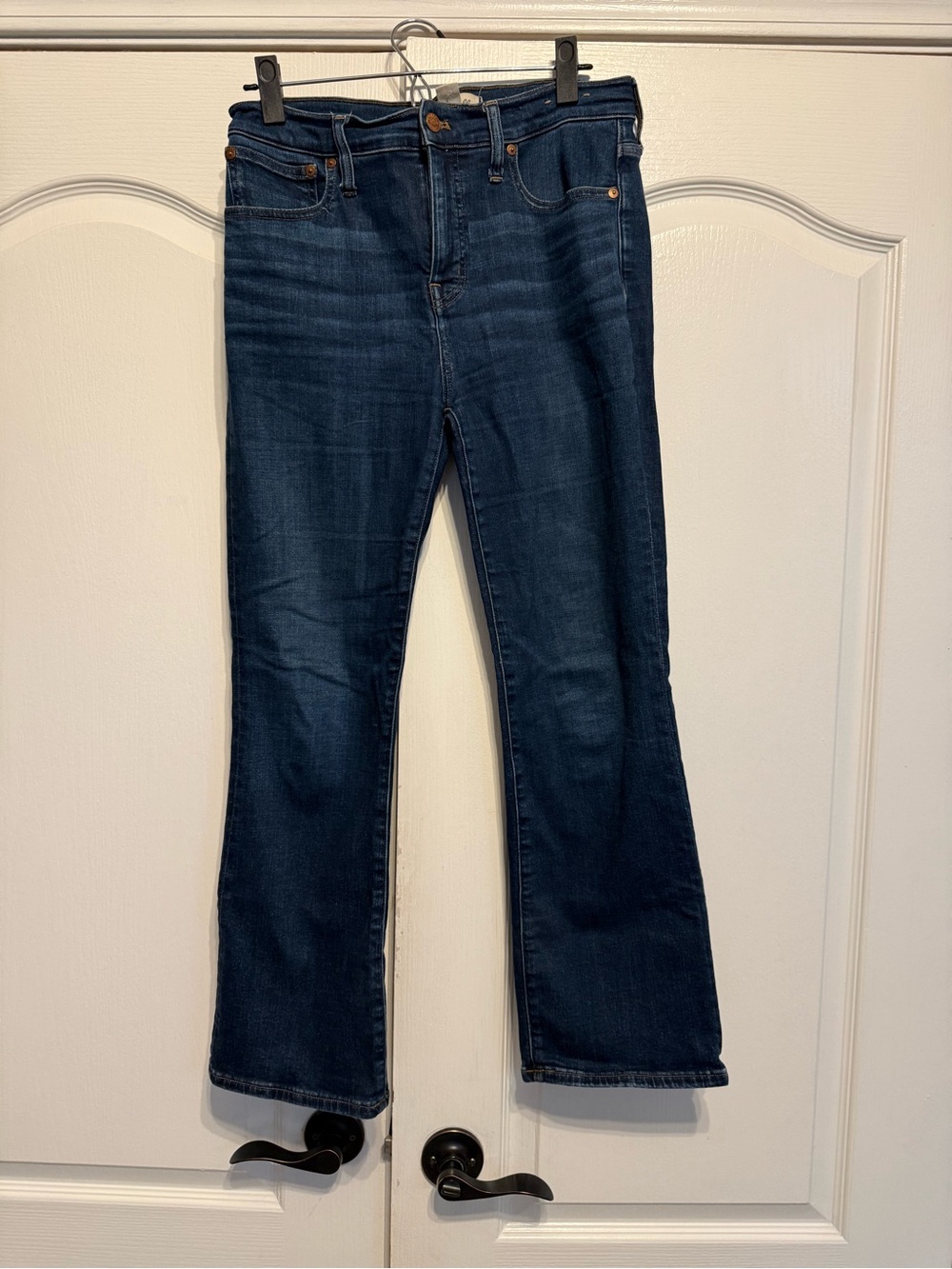 Madewell Women’s Dark Blue Midrise Kick Out Jeans